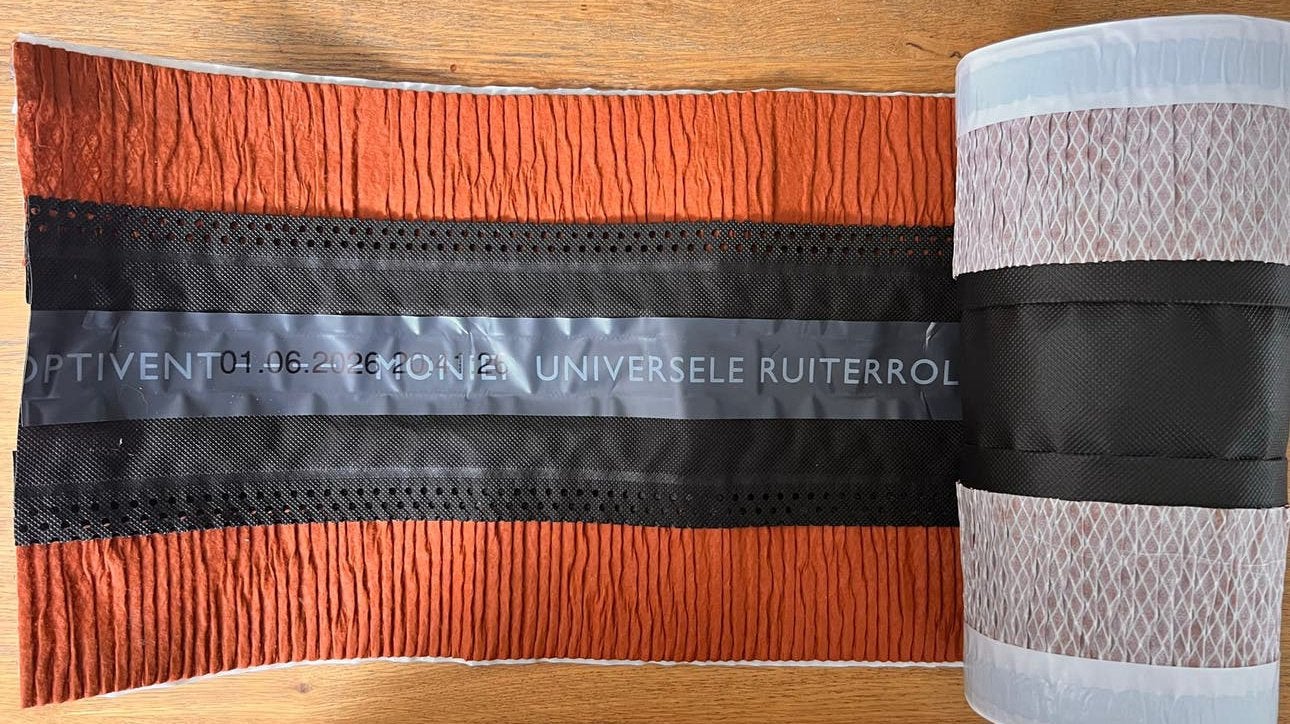 Monier ruiterrol Optivent uni rood, ca 2,6m, Ophalen, Kunststof, Overige typen, Nieuw