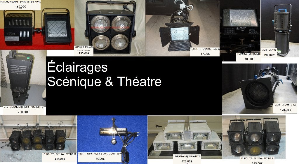 Eclairage scéntique et théatrale, Ophalen, Zo goed als nieuw