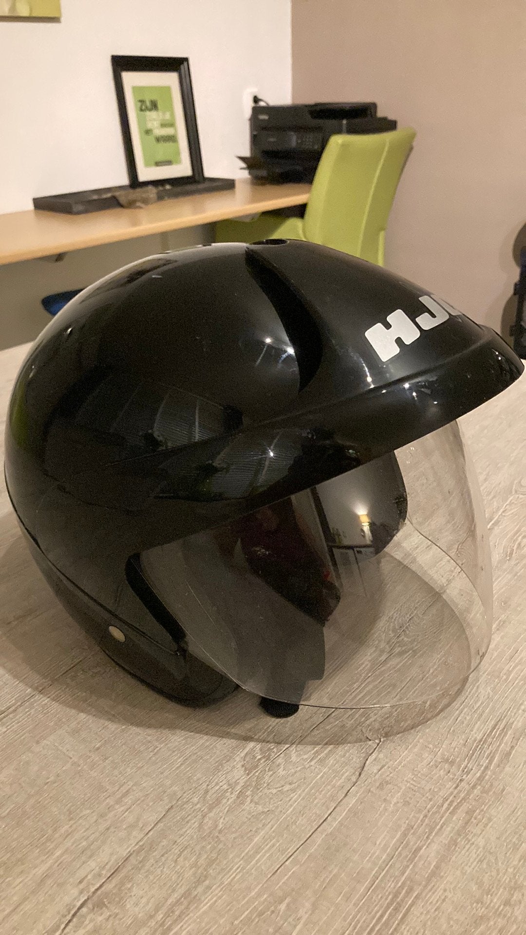 Motor-/ brommer helm, Fietsen en Brommers, Ophalen, Gebruikt, Extra large of groter