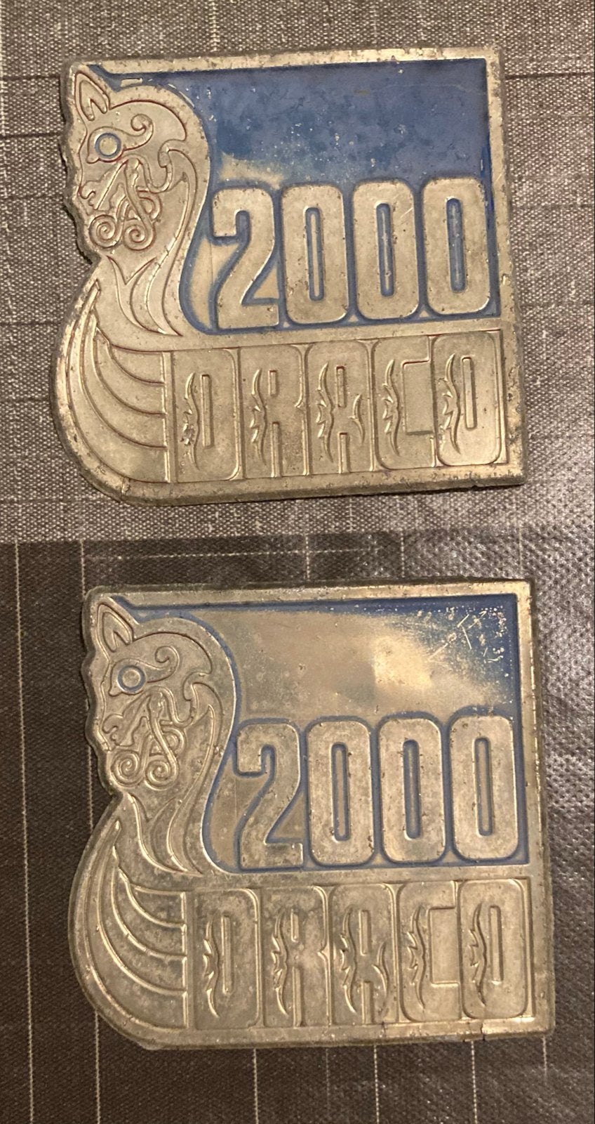 Oude boot emblemen Draco 2000, Ophalen of Verzenden, Gebruikt, Overige typen