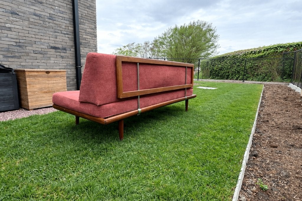 Minerva daybed Peter Hvidt and Orla Molgaard-Nielsen., Huis en Inrichting, Ophalen, Gebruikt, Retro daybed, Stof