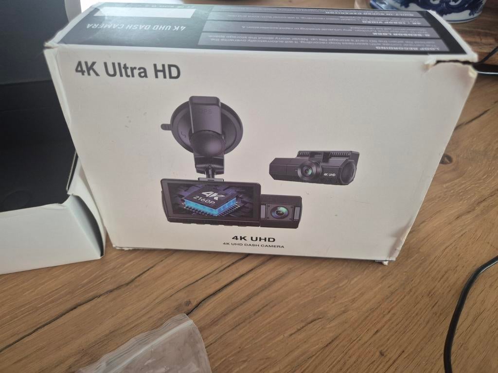 4K Ultra HD 3-kanaals Dashcam, Ophalen of Verzenden, Zo goed als nieuw