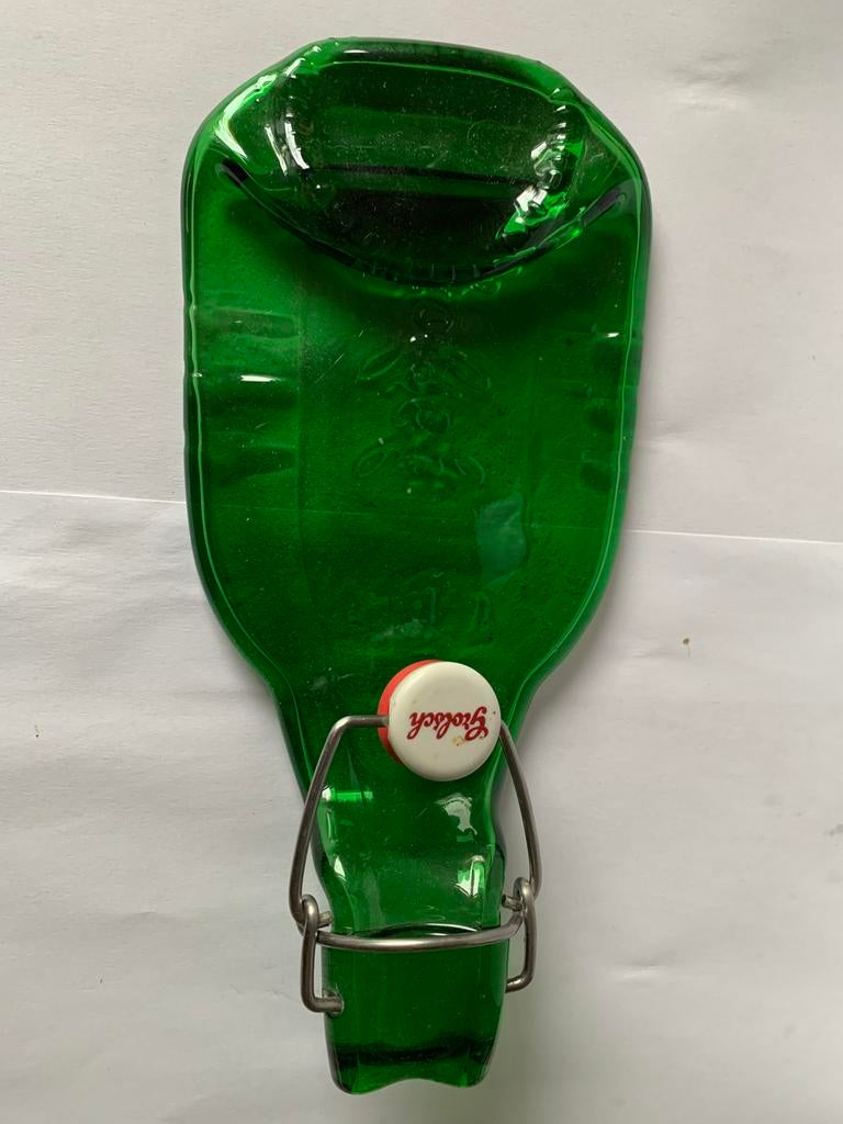 Speciale Grolsch groen beugel fles als asbak, Ophalen of Verzenden, Nieuw, Flesje(s), Grolsch