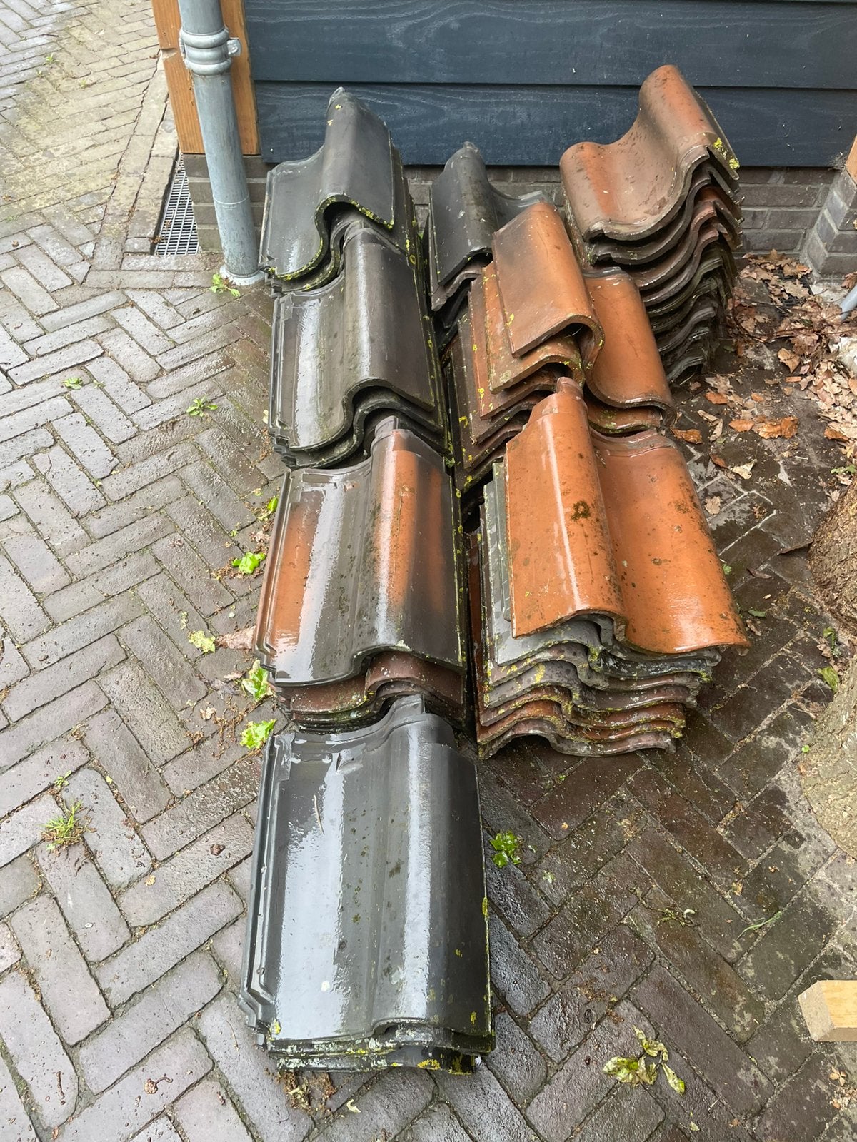 Gevelpannen Van Oordt, Doe-het-zelf en Verbouw, Ophalen, Gebruikt, Minder dan 5 m², Dakpannen
