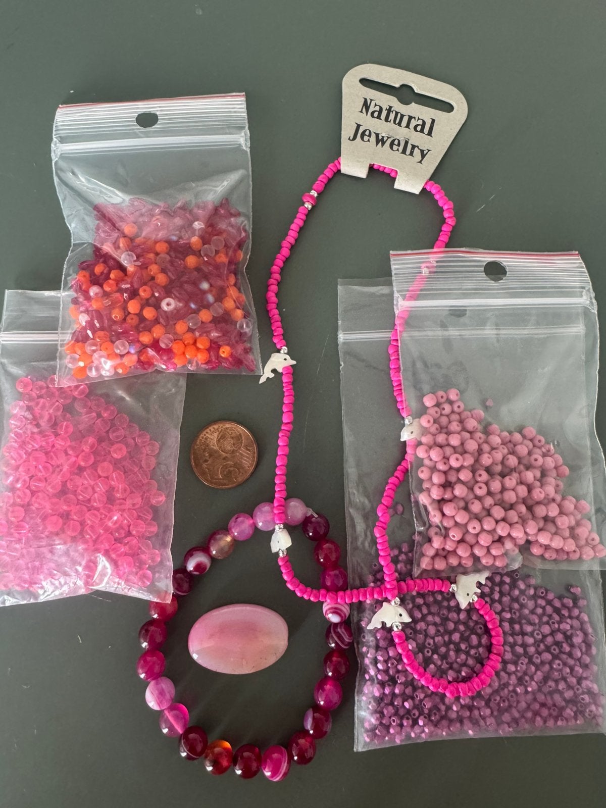 Kralen hot pink, Ophalen of Verzenden, Nieuw, Kraal
