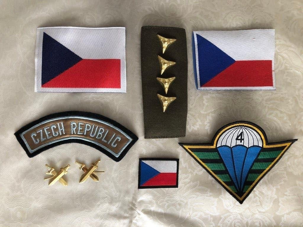 Badges en emblemen Tsjechische Leger, Verzamelen, Ophalen of Verzenden, Landmacht, Overige gebieden, Embleem of Badge