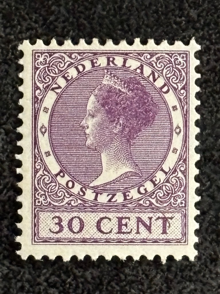 1927 NVPH 194A Wilhelmina Veth met WM 30ct lila Ongebruikt, Ophalen of Verzenden, T/m 1940