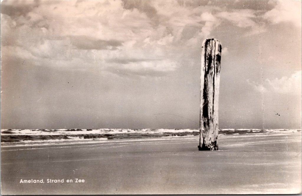 Ameland - 12 oude ansichtkaarten z/w., Ophalen of Verzenden, 1960 tot 1980, Gelopen, Waddeneilanden