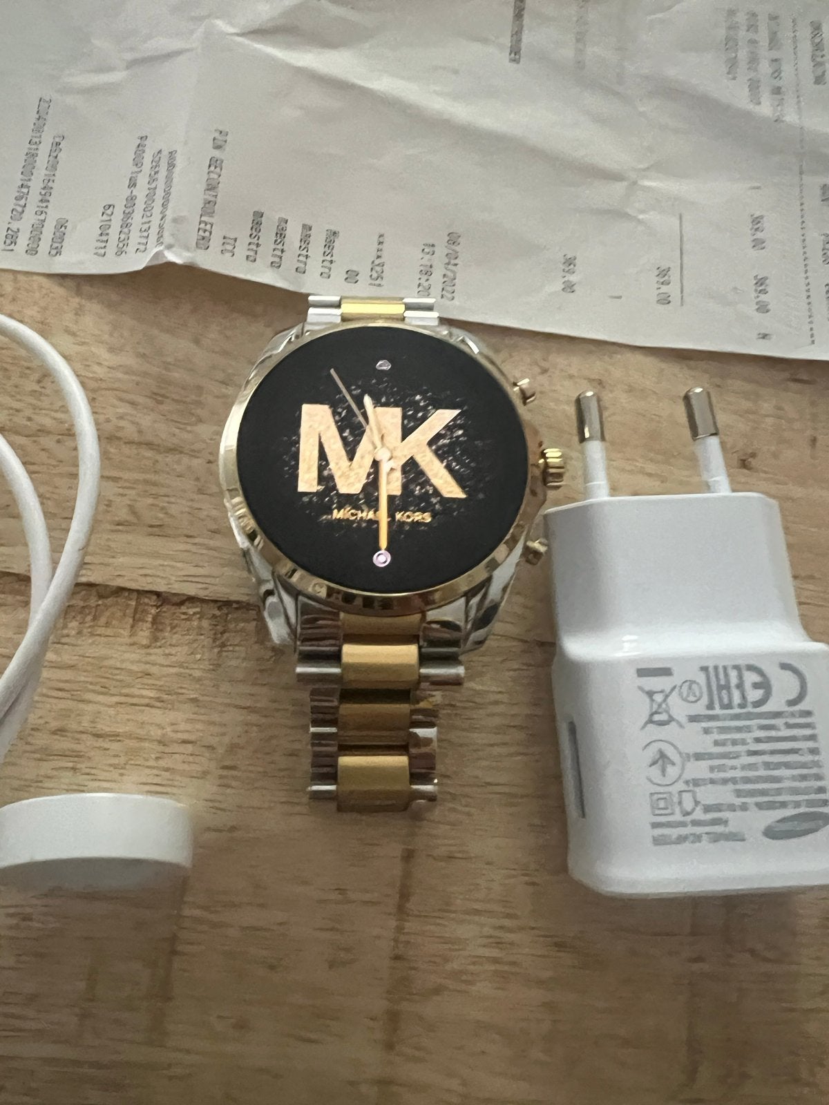 Michael Kors Access Gen 6 Bradshaw MKT5134 Zilver/Goud, Hartslag, Ophalen of Verzenden, Zo goed als nieuw, Android