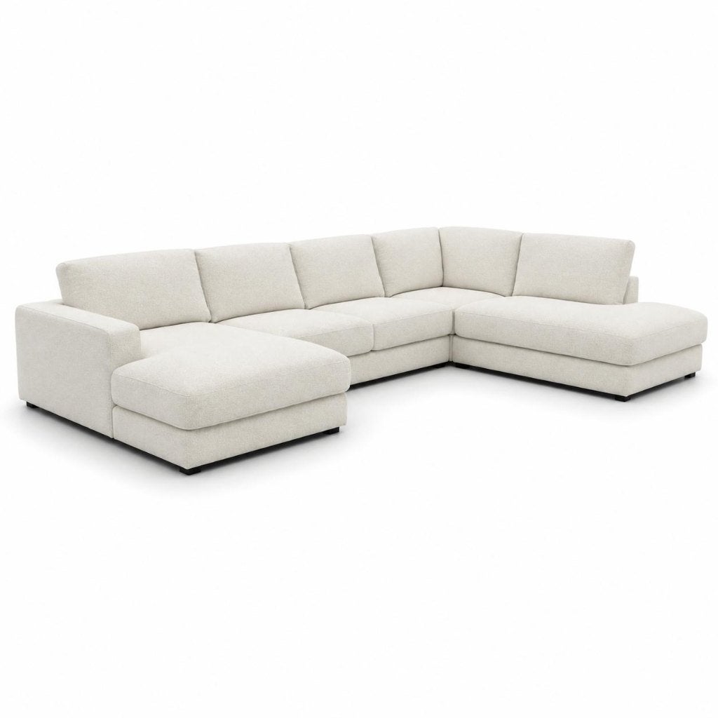 Luxe lounge hoekbank beige/creme aktie prijs!!, Ophalen, Nieuw, Modern japandi