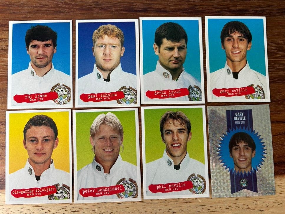 Panini Voetbalplaatjes Manchester United (8 stuks), Ophalen of Verzenden, Zo goed als nieuw, Stickers en Plaatjes