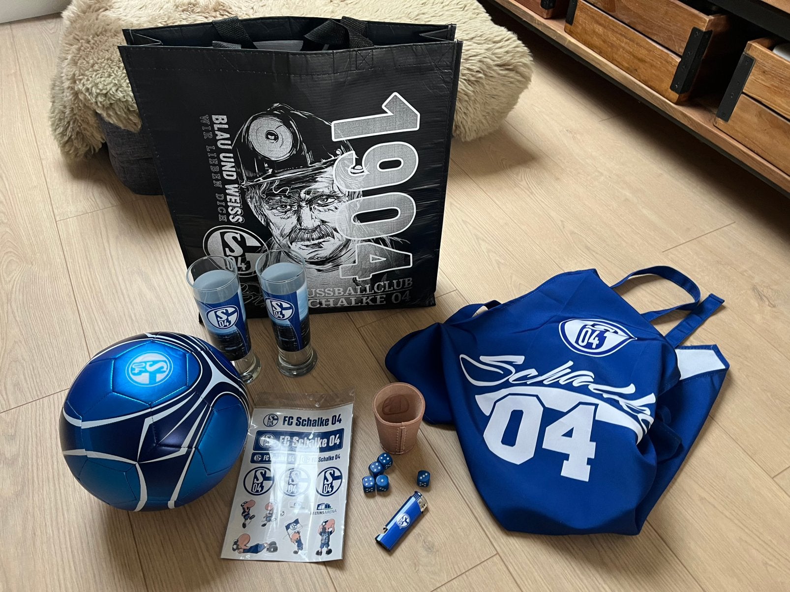 FC Schalke 04 Fanpakket - Diverse items, Ophalen of Verzenden, Nieuw, Clubaccessoires