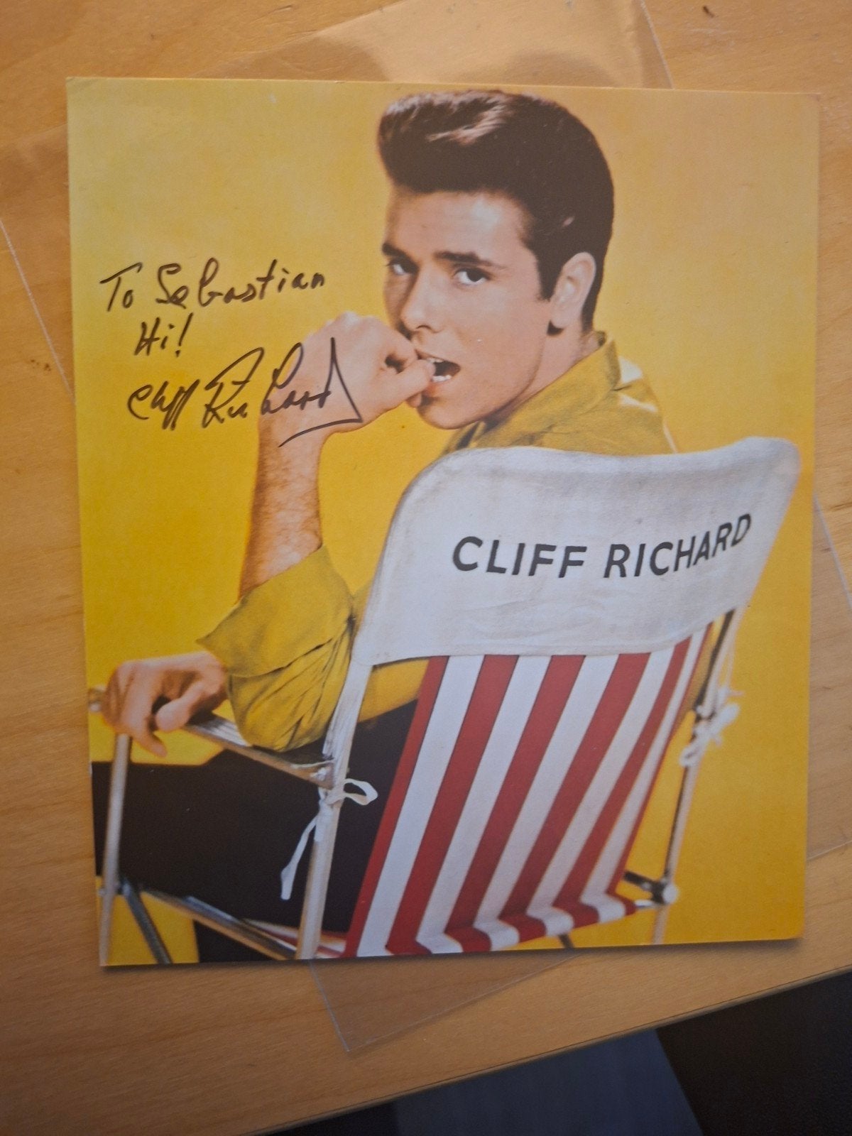 Gesigneerde foto Cliff Richard, Ophalen of Verzenden