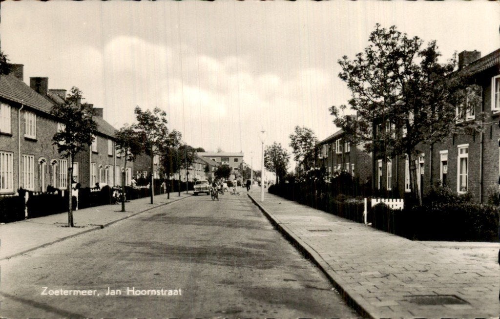 Zoetermeer - Jan Hoornstraat - Straatzicht, Ophalen of Verzenden, 1940 tot 1960, Gelopen, Zuid-Holland