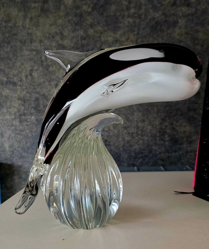 Grote orca van Dynasty glass uit de Vinci-Collectie, Verzenden