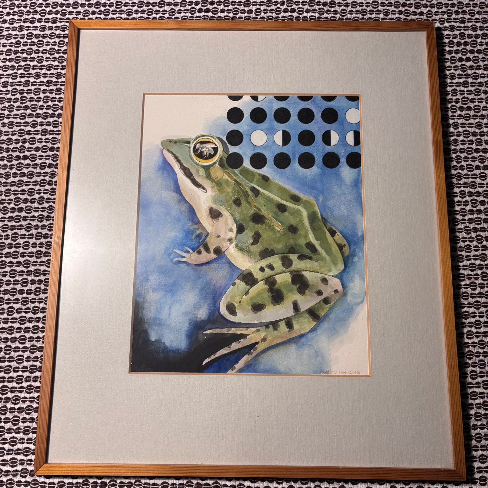 Kees van Lent aquarel, Aquarel, Papier/karton, Ophalen of Verzenden, Dieren