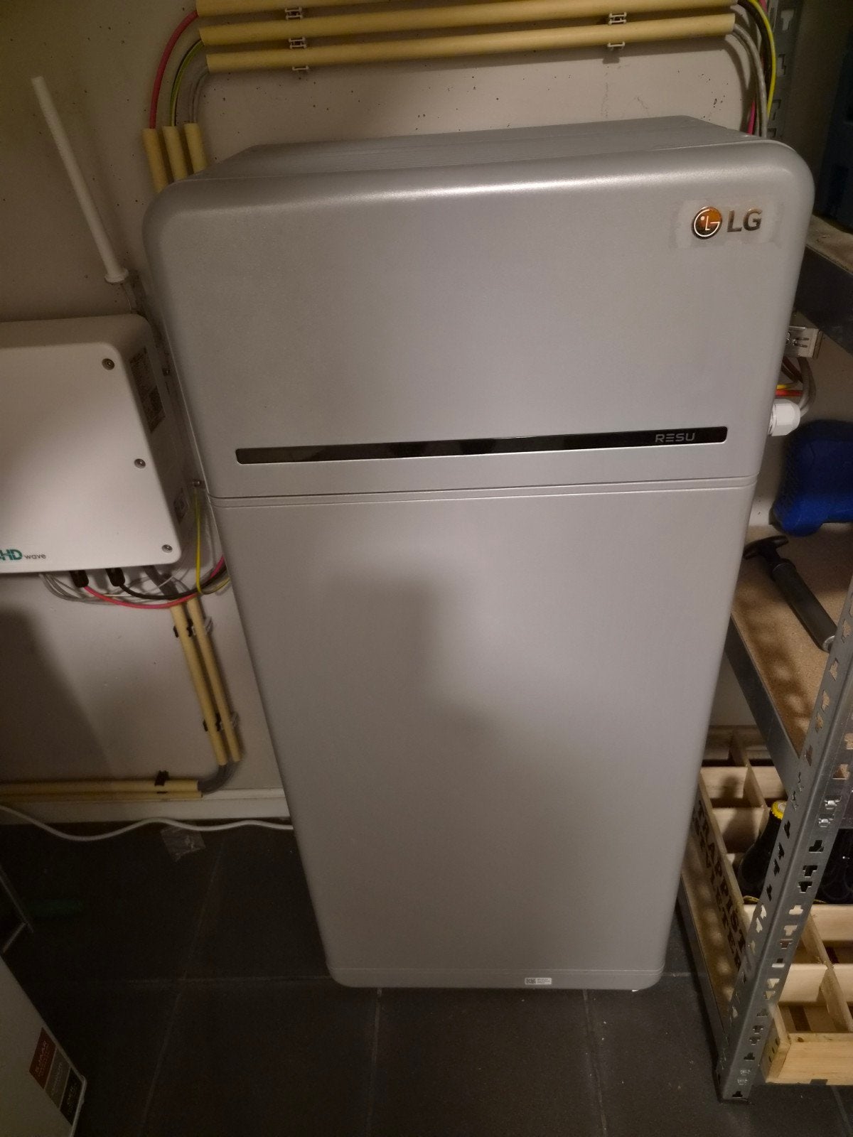 LG Chem RESU16H Prime Thuisbatterij 16 kWh, Doe-het-zelf en Verbouw, Ophalen, Zo goed als nieuw, Overige typen