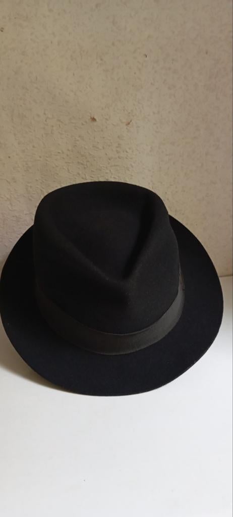 Vintage klassieke vilten herenhoed/ deukhoed the DeBo hat, Ophalen of Verzenden