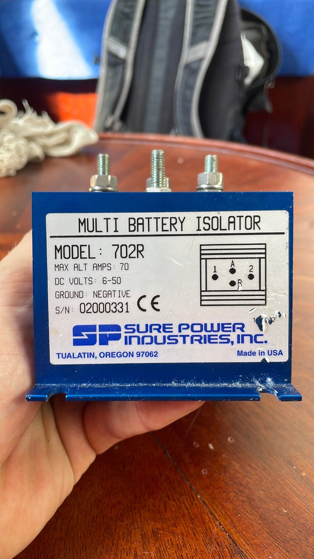 Sure Power 702R accu isolator, Ophalen of Verzenden, Zo goed als nieuw