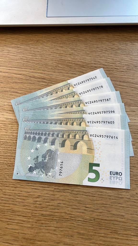 €5,- Lagarde - Spanje VC/V015 - UNC, Postzegels en Munten, Bankbiljetten | Europa | Eurobiljetten, Ophalen of Verzenden, Spanje