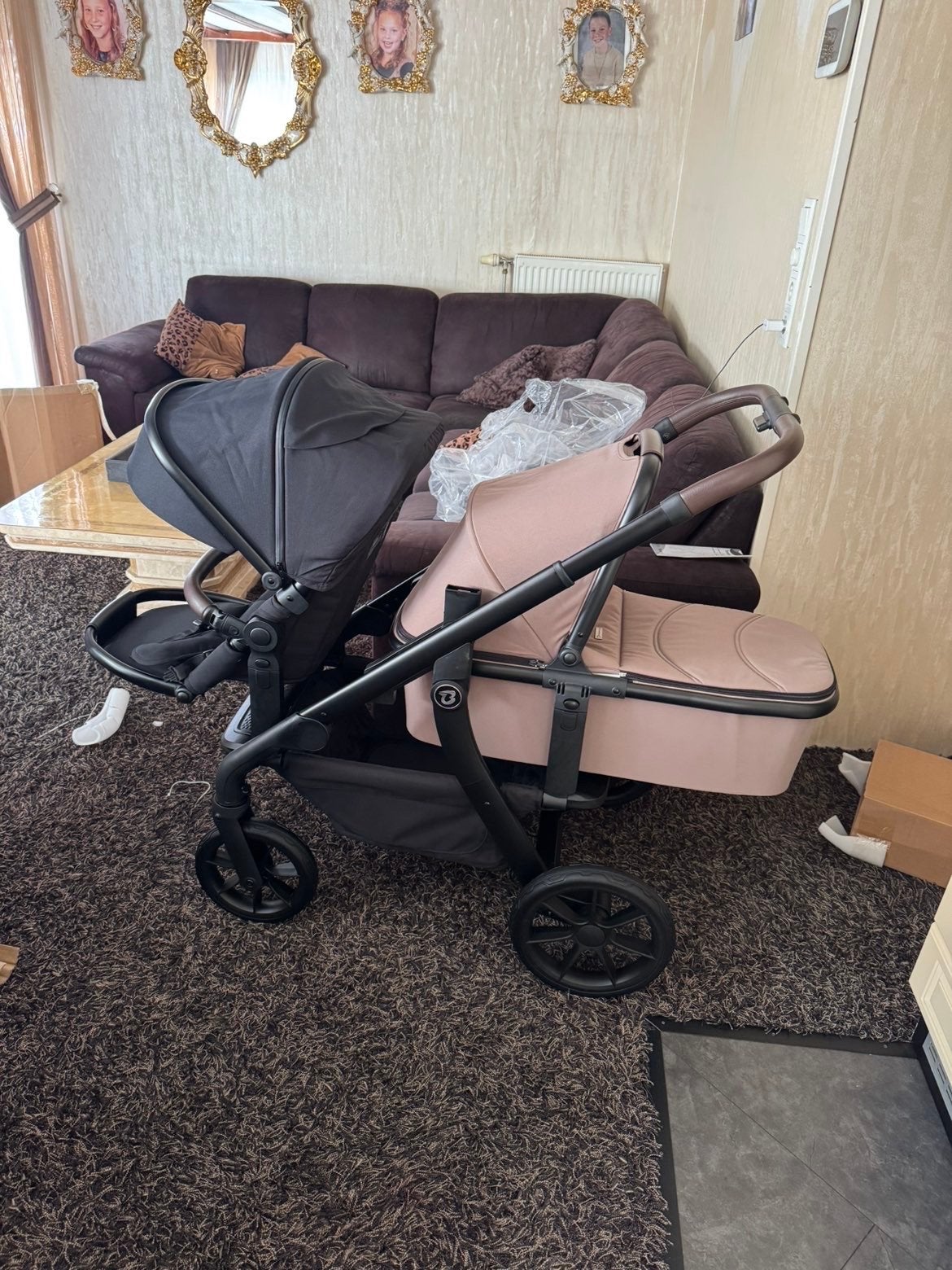 Titaniumbaby Solid Pollux Lush Duo Kinderwagen, Duowagen, Zo goed als nieuw, Combiwagen, Ophalen