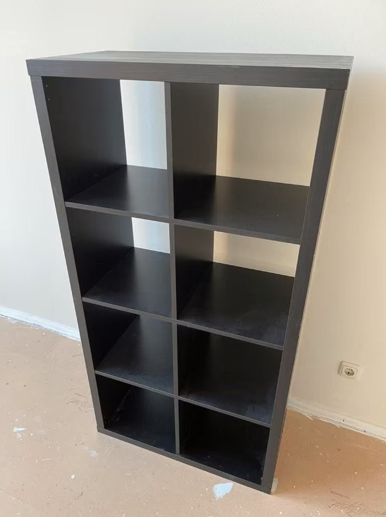 5x Kallax expedit 8 vaks open kast vakkenkast 4x2 zwart Ikea, Ophalen, 5 laden of meer, 100 tot 150 cm, 50 tot 100 cm