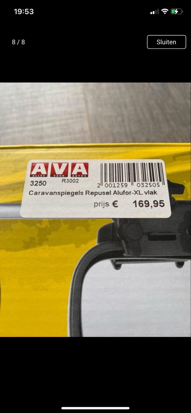 Repusel Alufix-XL Vlak Caravan Spiegels - Nieuw in doos, Ophalen of Verzenden, Nieuw