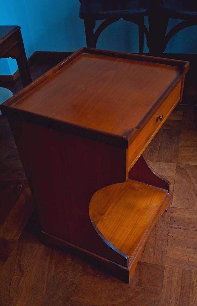 Antiek Frans nachtkastje Louis Philippe stijl, Ophalen of Verzenden, Gebruikt
