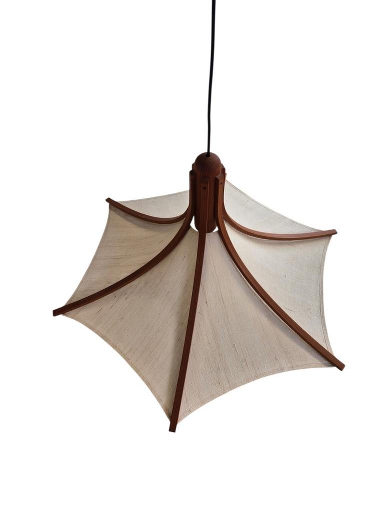 Vintage Domus hanglamp, Ophalen, Gebruikt, Domus, Stof