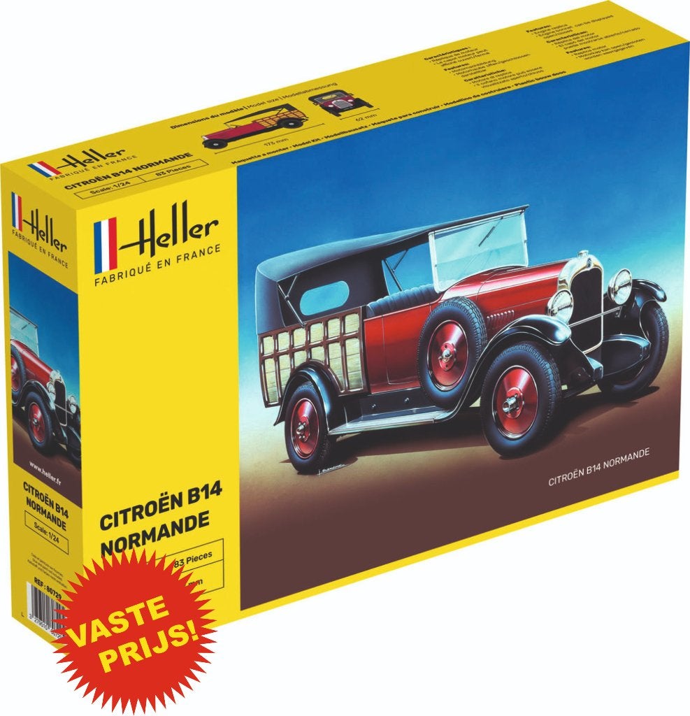 Citroën B14 Normande (Heller 80729) 1/24, Auto, Groter dan 1:32, Nieuw, Ophalen of Verzenden