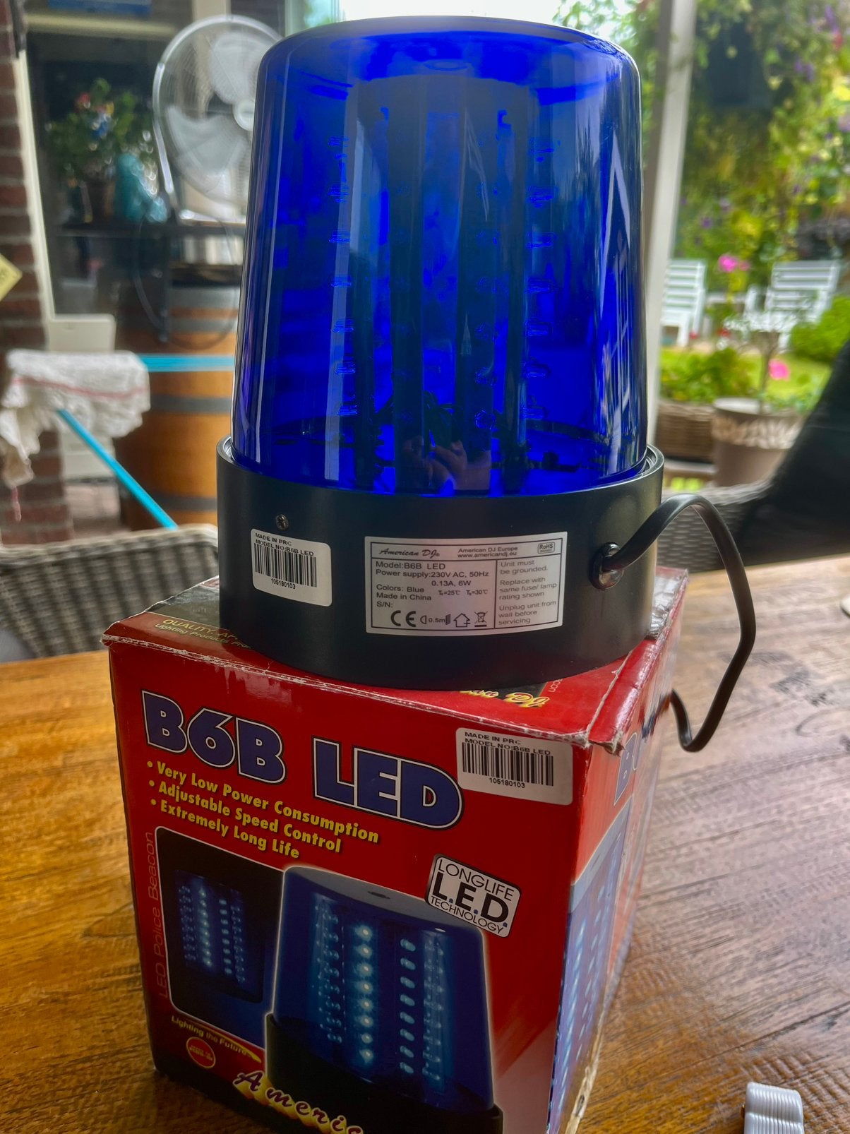 Disco lamp Zwaailicht Led groot nieuw staat American DJ, Muziek en Instrumenten, Licht en Laser, Ophalen of Verzenden, Zo goed als nieuw