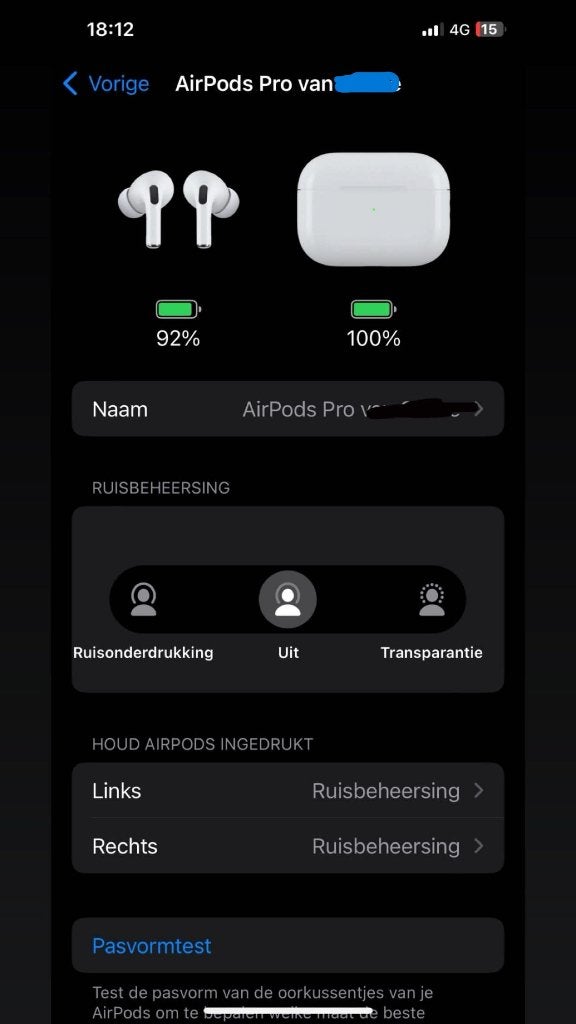 Apple AirPods Pro (2e generatie), Bluetooth, In gehoorgang (in-ear), Ophalen of Verzenden, Zo goed als nieuw