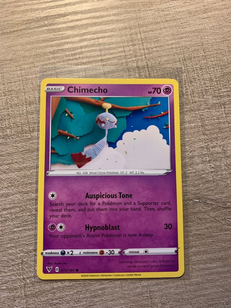 Chimecho 072/185 Vivid Voltage - Pokémon Kaart, Ophalen of Verzenden, Nieuw, Losse kaart