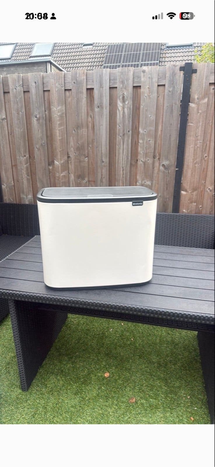 Brabantia Bo Touch Bin - 36 liter - beige, 50 – 75, Gebruikt, Ophalen of Verzenden, 20 tot 30 liter