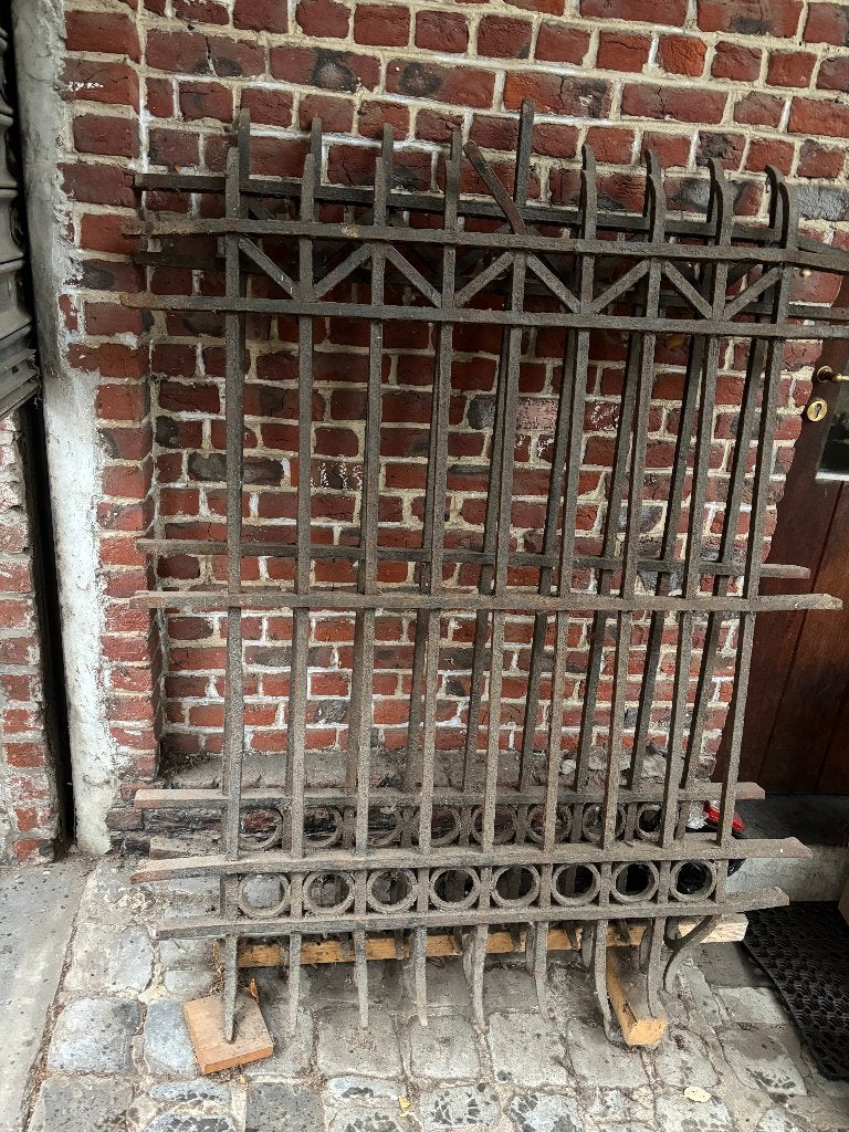 smeedijzeren hekwerk - inbraak beveiliging raam 2 st 133x160, Ophalen, Gebruikt