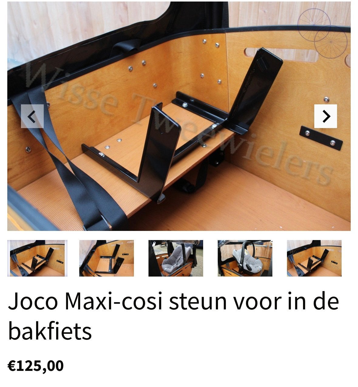 Joco maxi cosi steun bakfiets, Fietsen en Brommers, Fietsen | Bakfietsen, Ophalen, Zo goed als nieuw, 1 kind