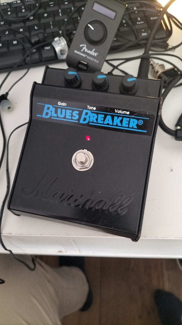 Marshall BluesBreaker Overdrive Pedaal (Jaren '90 Origineel), Muziek en Instrumenten, Ophalen of Verzenden, Gebruikt, Distortion, Overdrive of Fuzz