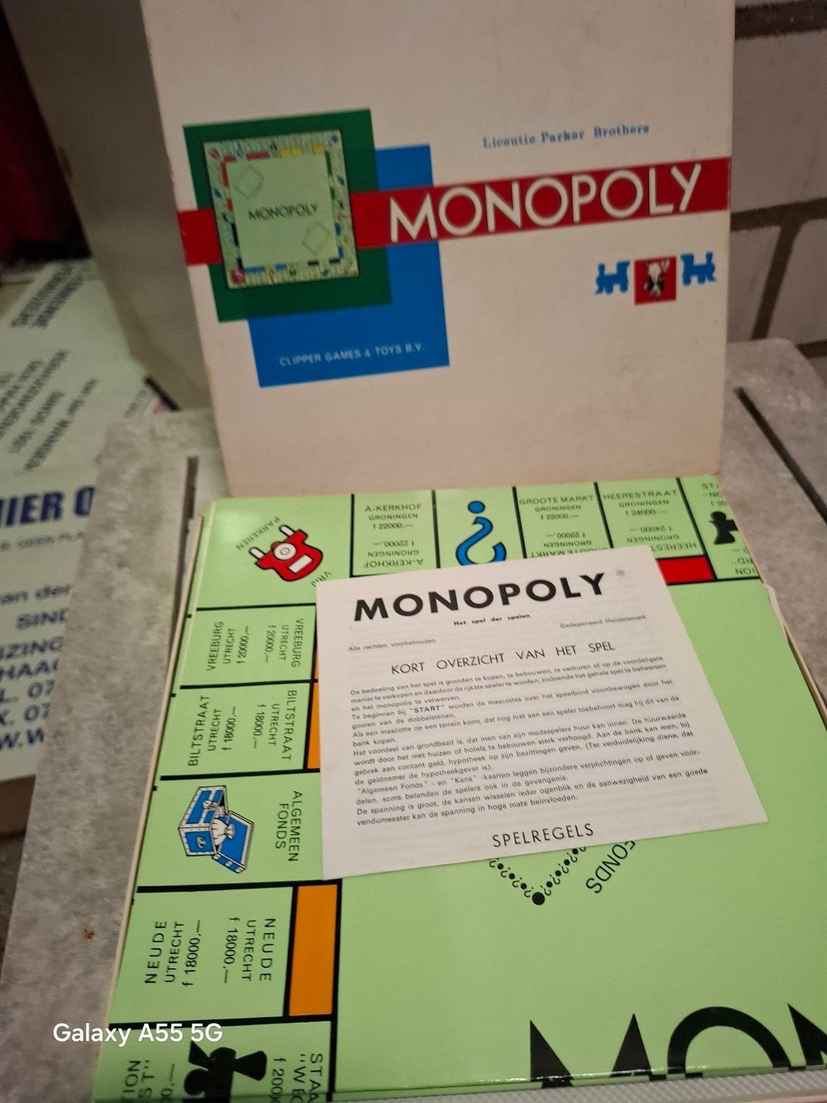 Monopoly bordspel - Vintage Parker Brothers editie, Gebruikt, Parker Brothers, Vijf spelers of meer, Onbekend