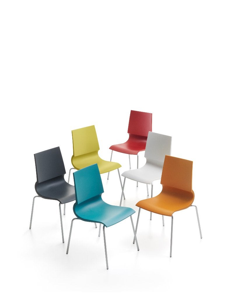 Vrolijke stapelstoeltjes met heerlijk zitcomfort, Ophalen, Kunststof, Overige kleuren, Design