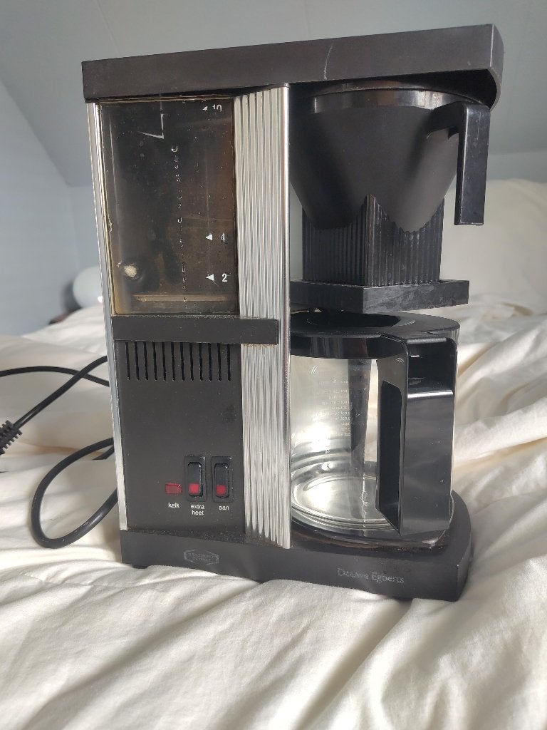 Technivorm Moccamaster GCS/A Zwart (afgebroken klepje), Ophalen, Gebruikt, Koffiemachine, Gemalen koffie
