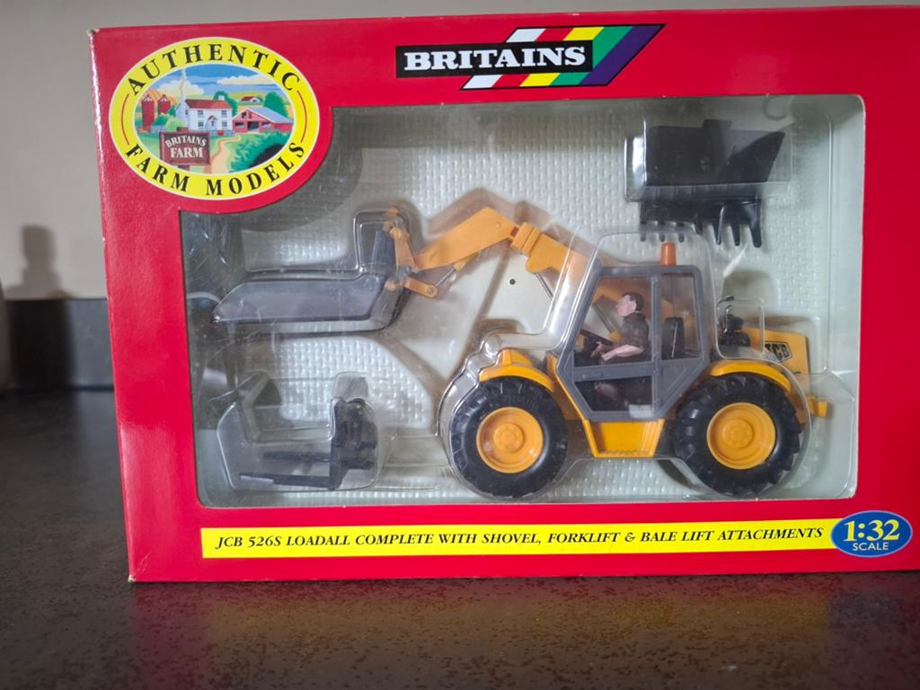Britains, JCB 526S verreiker, Ophalen of Verzenden, Zo goed als nieuw, Tractor of Landbouw, Britains