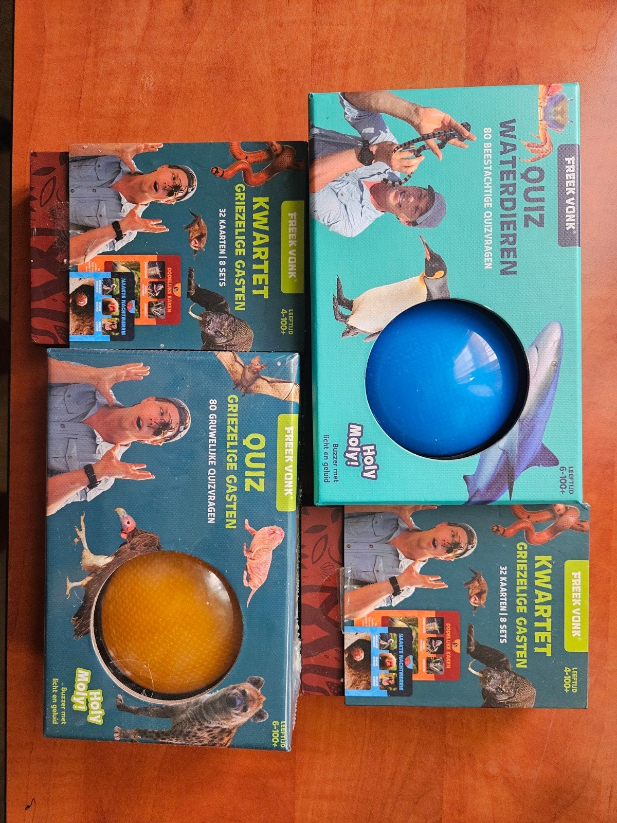 Freek Vonk Quiz & Kwartet Spellen - Zo goed als nieuw, Vijf spelers of meer, Ophalen of Verzenden, Zo goed als nieuw, Studio Freek / Game On!