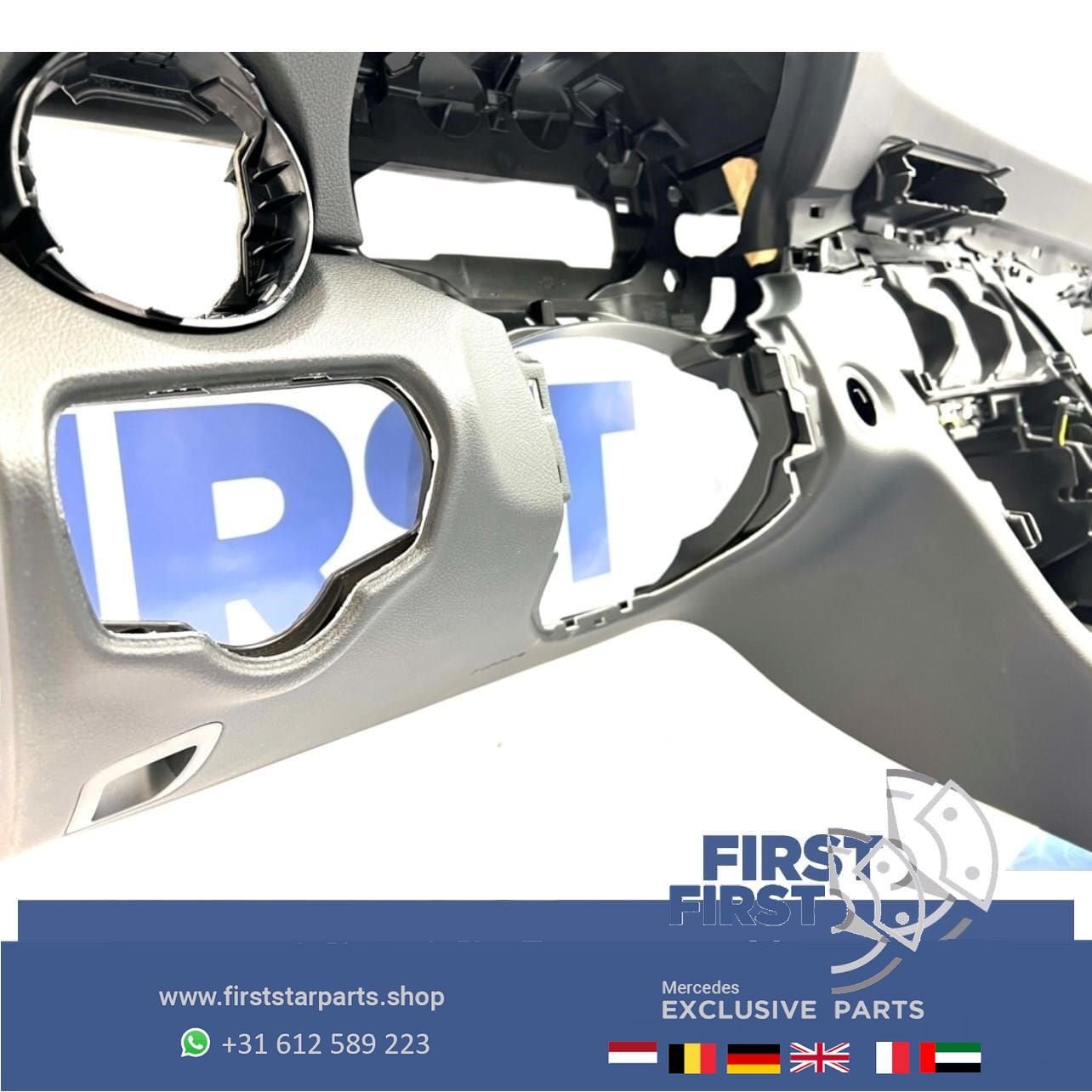 W205 origineel DASHBOARD ZWART Mercedes C Klasse 2014-2021 A, Auto-onderdelen, Dashboard en Schakelaars, Gebruikt, -, Ophalen of Verzenden