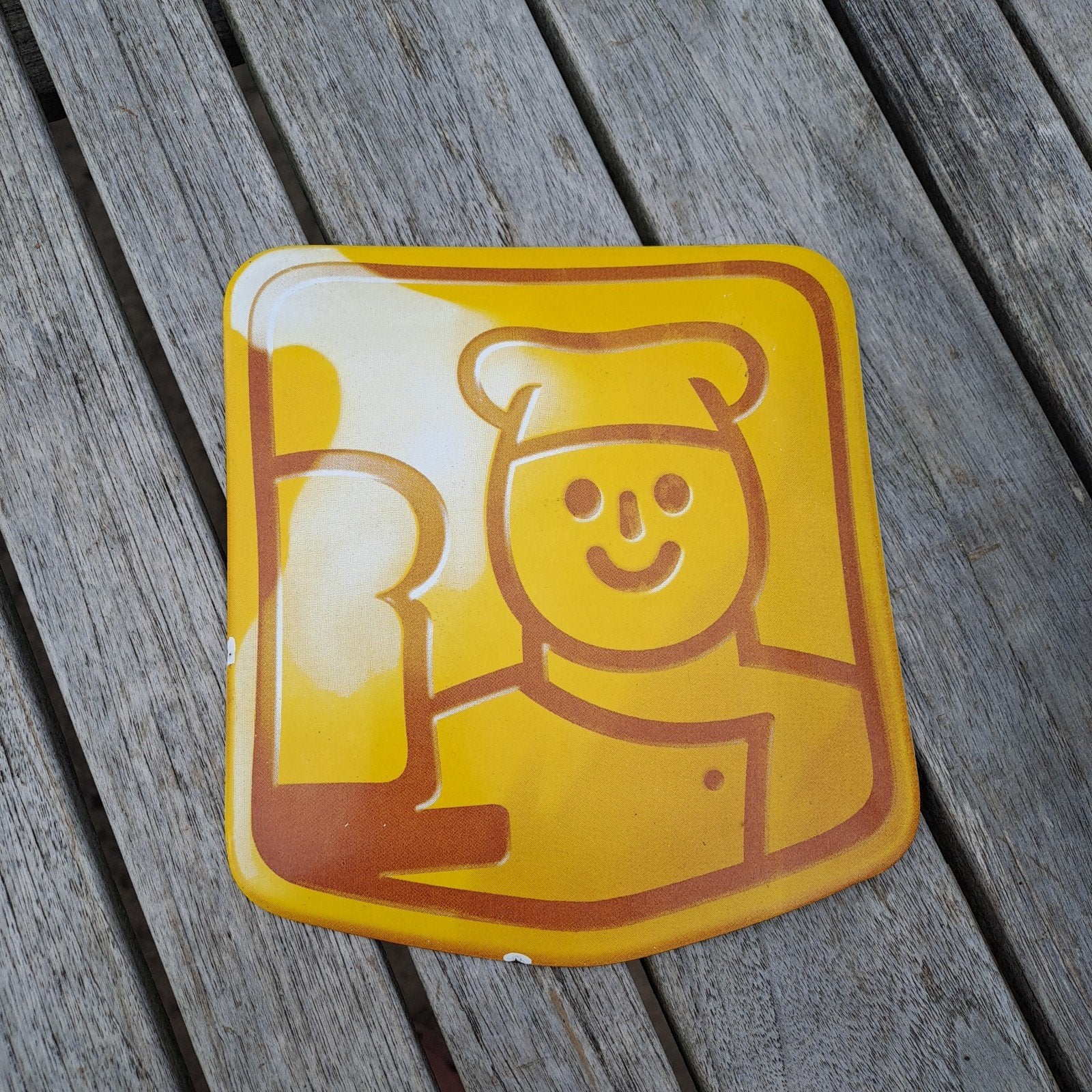 emaille bord bakkerij, Ophalen of Verzenden, Zo goed als nieuw, Reclamebord