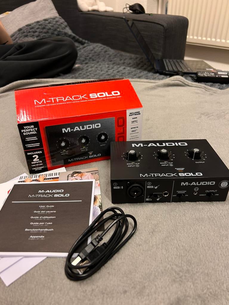 M-Audio M-Track Solo USB Audio Interface, Ophalen of Verzenden, Nieuw