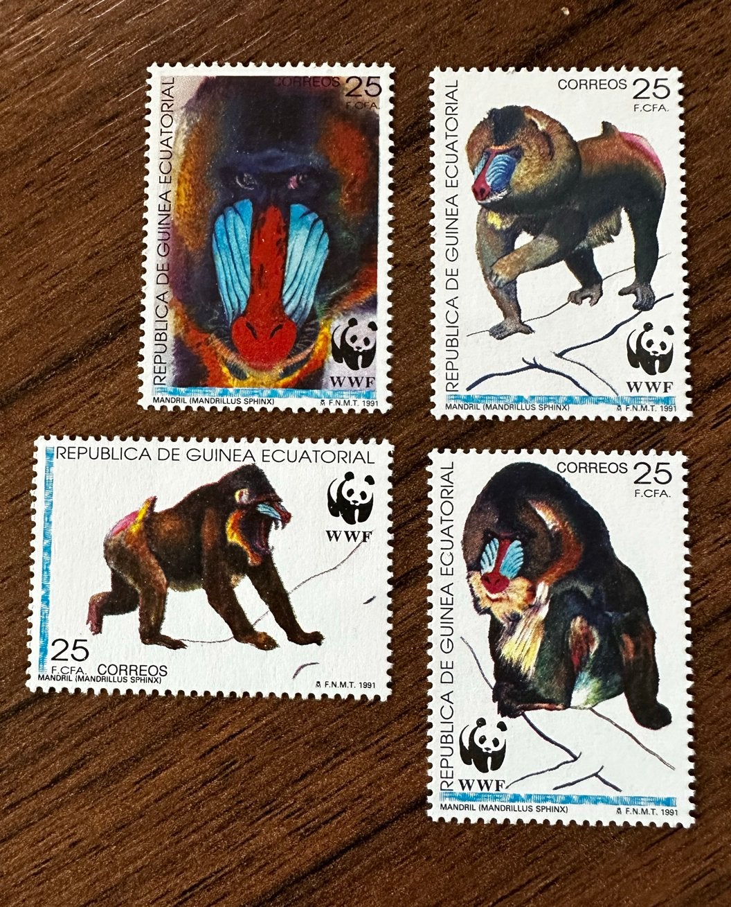 Equatoriaal-Guinea 1991 WWF apen postfris set, Ophalen of Verzenden, Overige landen, Postfris
