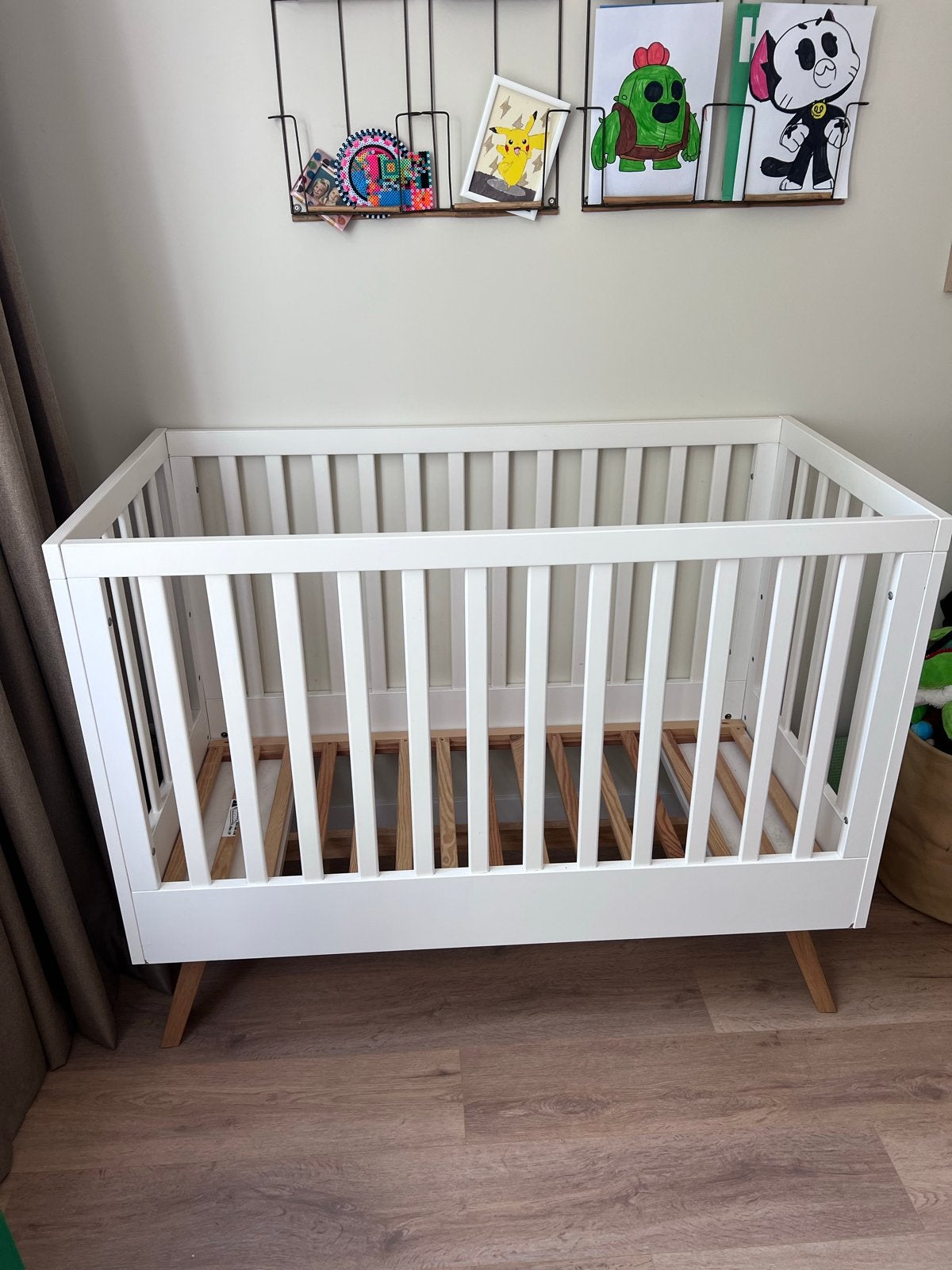 Vox ledikant - wit met kleine beschadigingen, Ophalen, Gebruikt, 70 tot 85 cm, 140 tot 160 cm