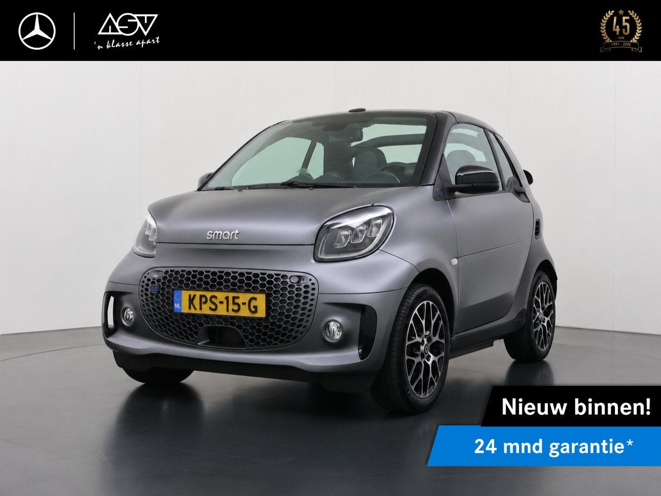 Smart fortwo cabrio EQ Comfort PLUS 18 kWh | Cabrio | Stoelv, Auto's, Smart, Automaat, 1025 kg, Gebruikt, Cabriolet