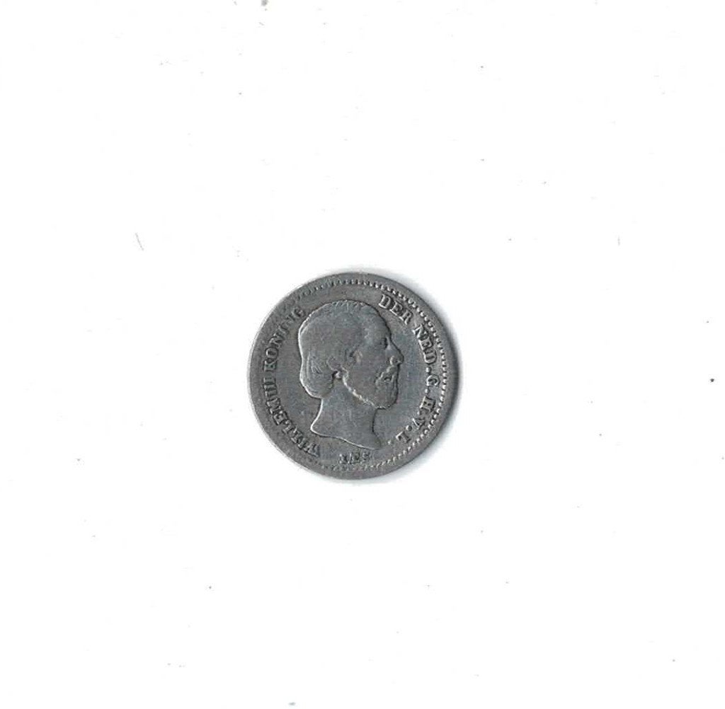 5 cent, stuiver 1850 zilver Willem 3 (zie scans)(1), Postzegels en Munten, Koning Willem III, Zilver, Ophalen of Verzenden, Losse munt