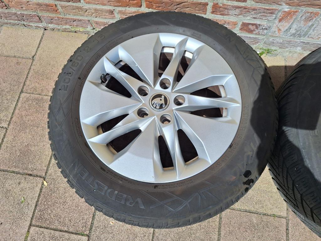 Originele Skoda Octavia Twister wielen. 16 inch, Ophalen, Gebruikt, 16 inch, Banden en Velgen